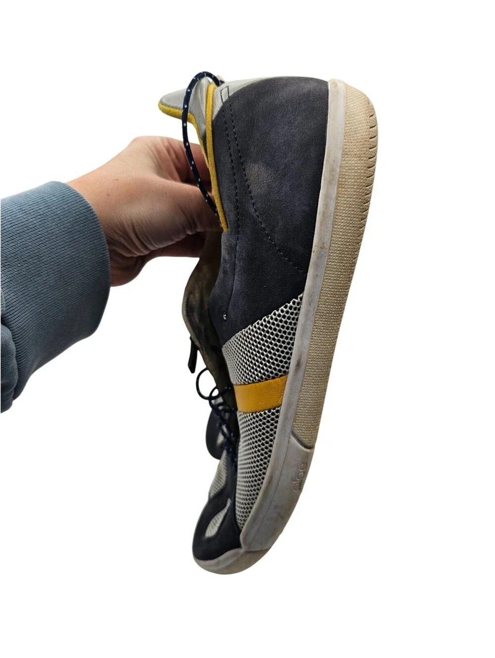 Plae Butler Blue Yellow Sneakers Mens Sz 12 #550010-419 Casual